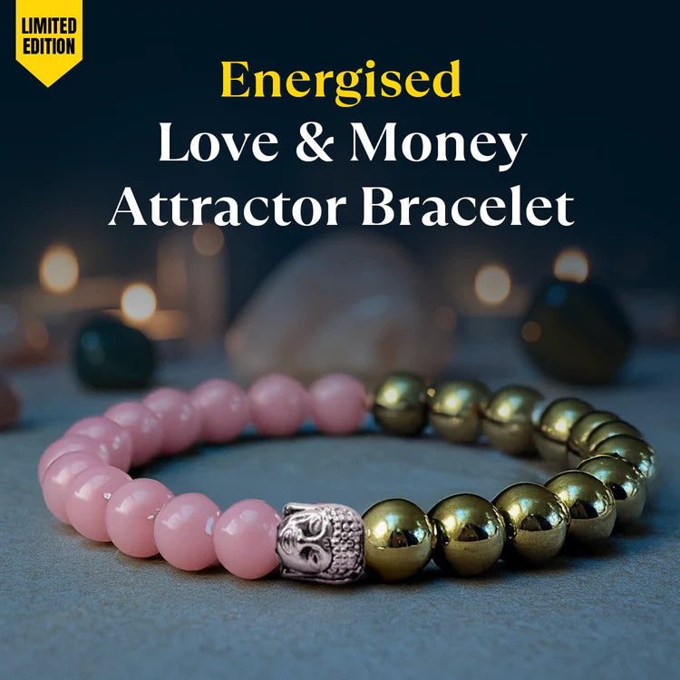 Love & Money Bead Bracelet with Buddha Charm