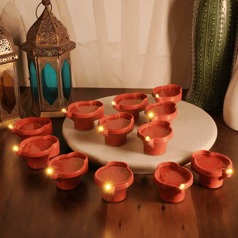 Water Sensor LED Diyas – Pack of 12