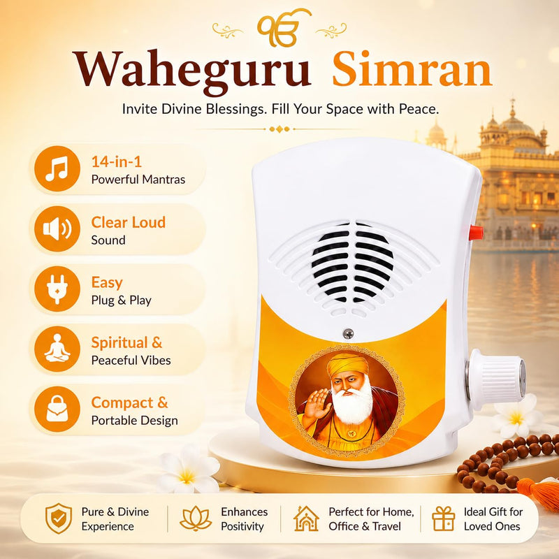 Sikh Mantra Chanting Box – Waheguru Simran (14-in-1)